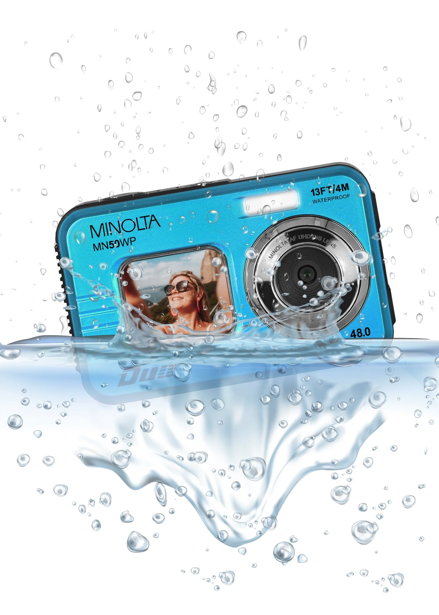 MN50WP 48MP Autofocus 5K UHD Waterproof Camera — Minolta Digital